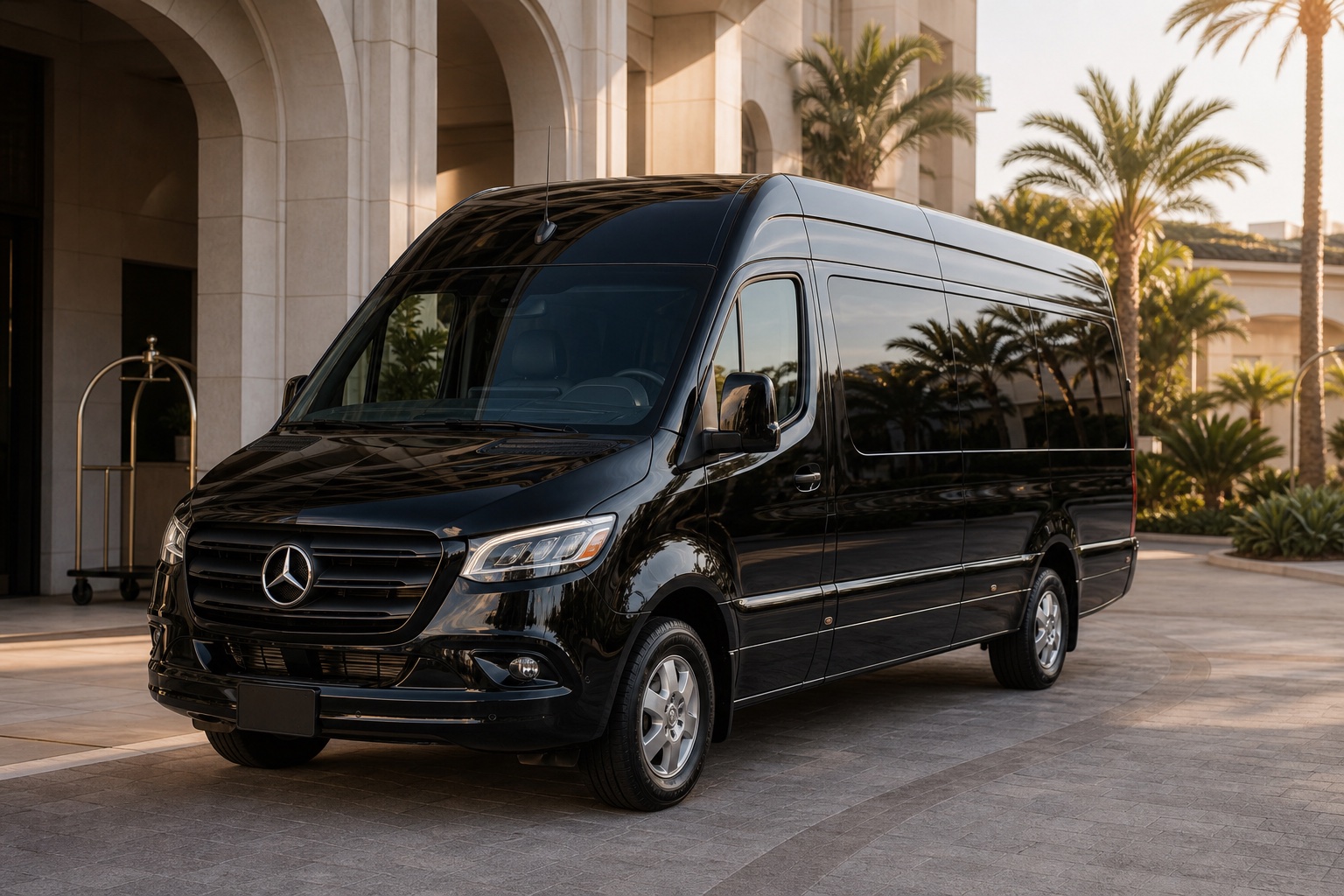 Mercedes-Benz Sprinter luxury van — Beverly Hills Car Service group transportation